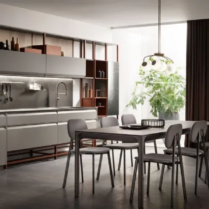 Cucina Moderna Formalia laccato opaco Grigio Titanio di Scavolini