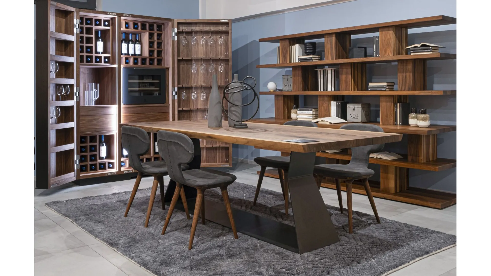 Il living elegante dal mood contemporaneo