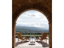 Poltroncina in legno e tessuto D-150-5 di Molteni & C