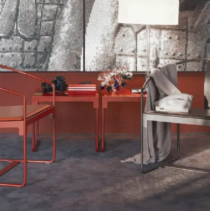 Tavolino e Sedie da esterno e interno in acciaio Mingx di Driade