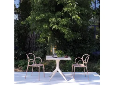 Sedia impilabile per esterno Sissi Green Collection di Driade
