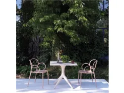 Sedia impilabile per esterno Sissi Green Collection di Driade
