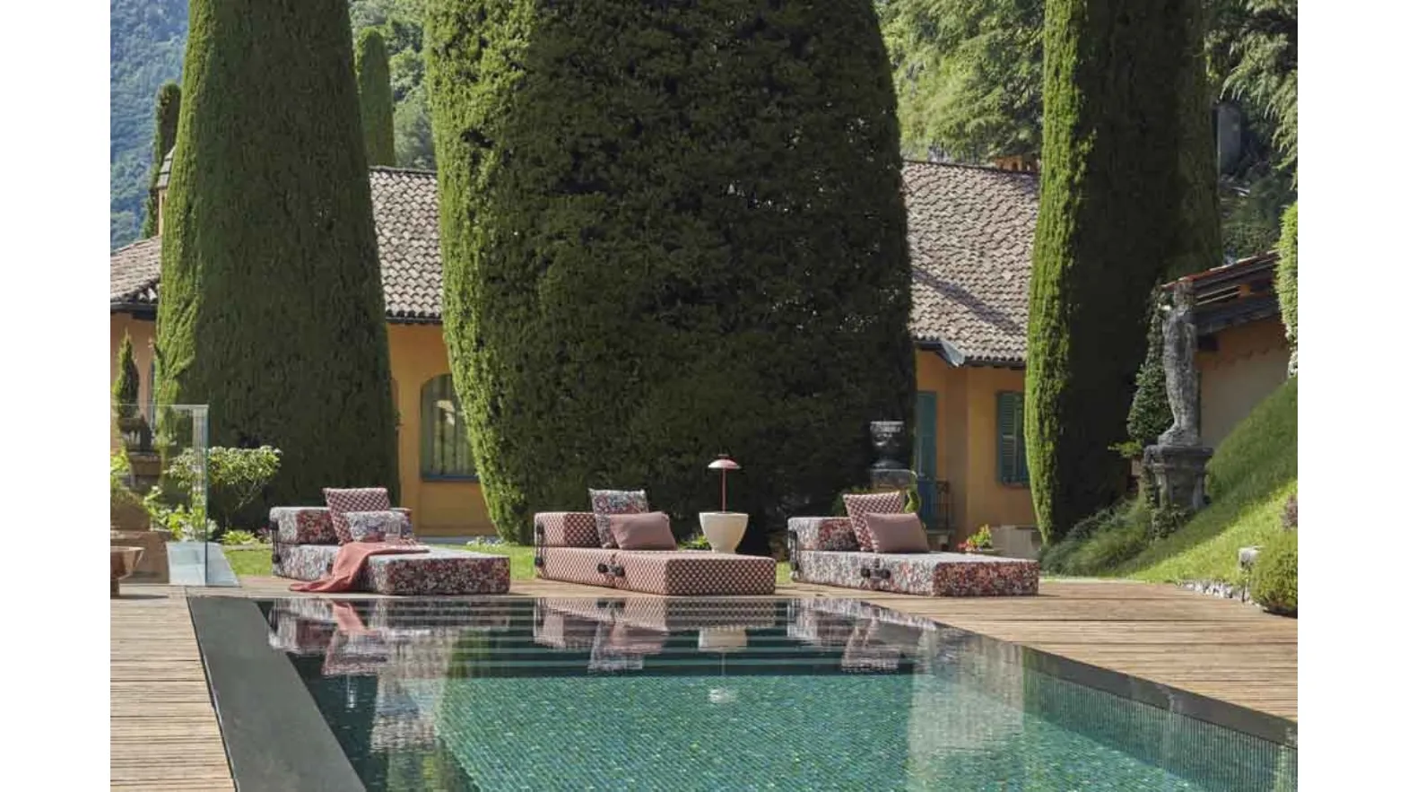 Lettino prendisole in tessuto imbottito Trix Outdoor Liberty di Kartell